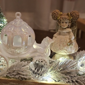 Asztaldísz Mesebeli Téli Világ - karácsony - karácsonyi lakásdekoráció - ünnepi asztaldekoráció - Meska.hu