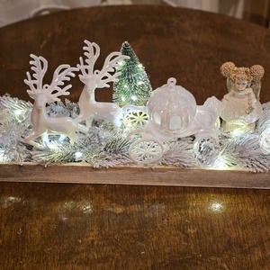 Asztaldísz Mesebeli Téli Világ - karácsony - karácsonyi lakásdekoráció - ünnepi asztaldekoráció - Meska.hu