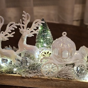 Asztaldísz Mesebeli Téli Világ - karácsony - karácsonyi lakásdekoráció - ünnepi asztaldekoráció - Meska.hu