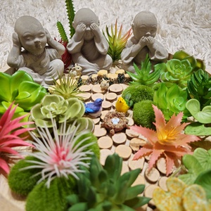 Bölcs szerzetesek kertje - otthon & életmód - dekoráció - asztal és polc dekoráció - asztaldísz - Meska.hu