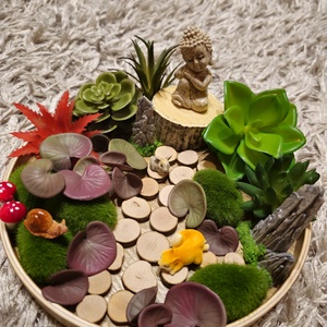 Álmodó Buddha kertje - otthon & életmód - dekoráció - asztal és polc dekoráció - asztaldísz - Meska.hu