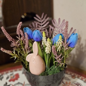 Tulipános asztaldísz  - Meska.hu