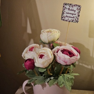 Asztaldísz rózsákkal, Otthon & Életmód, Dekoráció, Asztal és polc dekoráció, Asztaldísz, Virágkötés, MESKA