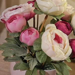 Asztaldísz rózsákkal - otthon & életmód - dekoráció - asztal és polc dekoráció - asztaldísz - Meska.hu