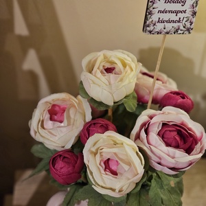 Asztaldísz rózsákkal - otthon & életmód - dekoráció - asztal és polc dekoráció - asztaldísz - Meska.hu