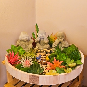 Bölcs szerzetesek kertje, Otthon & Életmód, Dekoráció, Asztal és polc dekoráció, Asztaldísz, Virágkötés, Mindenmás, MESKA