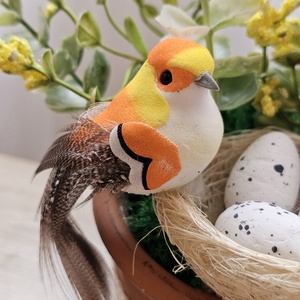 Madaras asztaldísz  - otthon & életmód - virágdekoráció - virágdíszek - virágdísz kaspóban - Meska.hu