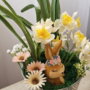 Asztaldísz  - otthon & életmód - virágdekoráció - virágdíszek - virágdísz kaspóban - Meska.hu