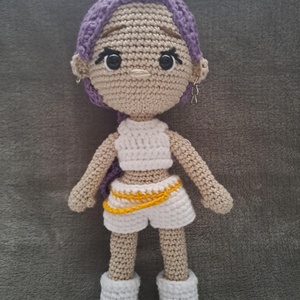 Kpop démonvadászok, Rumi horgolt baba - játék & sport - baba & babaház - öltöztethető baba - Meska.hu