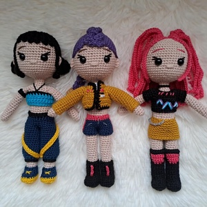 K-pop démonvadászok, csapatban, Játék & Sport, Baba & babaház, Baba, Horgolás, Hímzés, MESKA