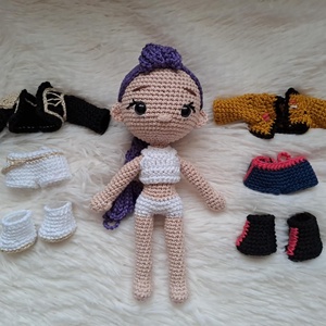 K-pop démonvadászok, Rumi baba, öltöztethető - játék & sport - baba & babaház - öltöztethető baba - Meska.hu