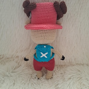 Chopper horgolt figura, One Piece-ből - játék & sport - plüssállat & játékfigura - más figura - Meska.hu