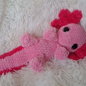 Axolotl plüss horgolt figura - játék & sport - plüssállat & játékfigura - más figura - Meska.hu