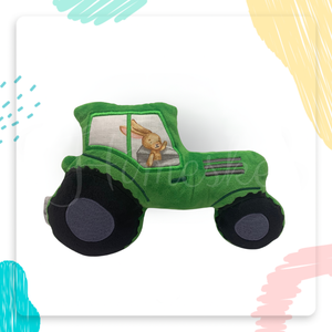 Hímeske traktor plüssfigura - játék & sport - plüssállat & játékfigura - plüss autó & motor - Meska.hu