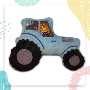 Hímeske traktor plüssfigura - játék & sport - plüssállat & játékfigura - plüss autó & motor - Meska.hu