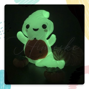 Hímeske sötétben világító plüss szellem, Otthon & Életmód, Dekoráció, Halloween, Halloweeni figurák, Hímzés, Varrás, MESKA