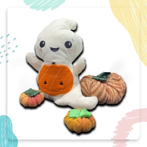 Hímeske sötétben világító plüss szellem - otthon & életmód - dekoráció - halloween - halloweeni figurák - Meska.hu