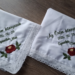 Szülőköszöntő keszkenő - basic változat - esküvő - emlék & ajándék - szülőköszöntő ajándék - Meska.hu