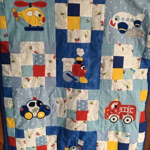 Járművekkel applikált baby takaró / játszószőnyeg/ - Meska.hu