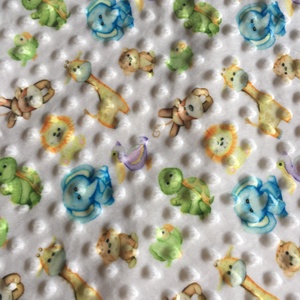 Baby takaró nyomott mintás Minkyből - Meska.hu