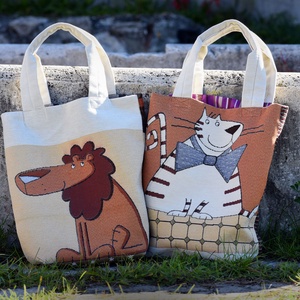Crazy Lion Shopper, Táska & Tok, Bevásárlás & Shopper táska, Shopper, textiltáska, szatyor, Varrás, MESKA