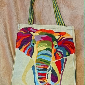 Elefánt color shopper, Táska & Tok, Bevásárlás & Shopper táska, Shopper, textiltáska, szatyor, Varrás, MESKA