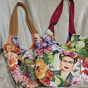 Frida válltáska - táska & tok - bevásárlás & shopper táska - shopper, textiltáska, szatyor - Meska.hu