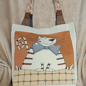 Crazy Cat Jóga táska - táska & tok - bevásárlás & shopper táska - shopper, textiltáska, szatyor - Meska.hu