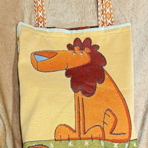 Crazy Lion Jóga Táska, Táska & Tok, Bevásárlás & Shopper táska, Shopper, textiltáska, szatyor, Varrás, MESKA