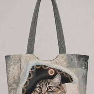 Napóleon cat válltáska - táska & tok - bevásárlás & shopper táska - shopper, textiltáska, szatyor - Meska.hu