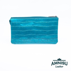 Türkizkék lakk krokkómintás - hologramos egyenes swarovski köves női bőr pénztárca G6020-3009 - táska & tok - pénztárca & más tok - pénztárca - női pénztárca - Meska.hu