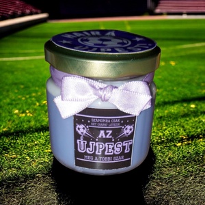 Szurkoló ilatgyertya  - karácsony - karácsonyi lakásdekoráció - karácsonyi illatgyertya, mécses - Meska.hu