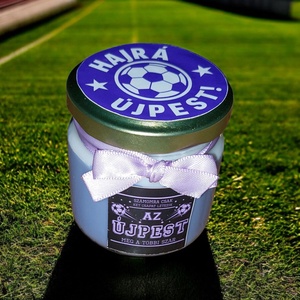 Szurkoló ilatgyertya  - karácsony - karácsonyi lakásdekoráció - karácsonyi illatgyertya, mécses - Meska.hu