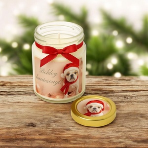 Állatos Szójaviasz Gyertya karácsonyi illatgyertya köszönetajándék, Esküvő, Emlék & Ajándék, Köszönőajándék, Gyertya-, mécseskészítés, MESKA