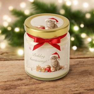 Állatos Szójaviasz Gyertya karácsonyi illatgyertya köszönetajándék - esküvő - emlék & ajándék - köszönőajándék - Meska.hu