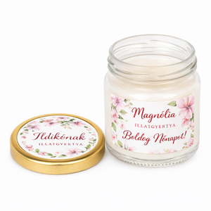 Magnóliai Harmónia � Nőnapi ajándék illatgyertya - otthon & életmód - gyertya, illat, aroma - gyertya - Meska.hu