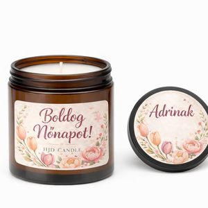 Magnólia Royale � nőnapi ajándék illatgyertya /céges ajándék - otthon & életmód - gyertya, illat, aroma - gyertya - Meska.hu