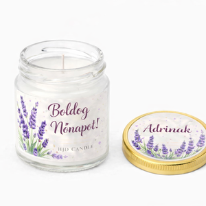 Levendulaölelés � Nőnapi ajándék illatgyertya, Otthon & Életmód, Gyertya, illat, aroma, Gyertya, , MESKA