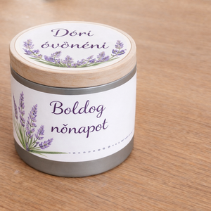 Bronz Harmónia � levendulás nőnapi gyertya, Otthon & Életmód, Gyertya, illat, aroma, Gyertya, Gyertya-, mécseskészítés, MESKA