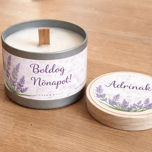 Bronz Harmónia � levendulás nőnapi gyertya - otthon & életmód - gyertya, illat, aroma - gyertya - Meska.hu