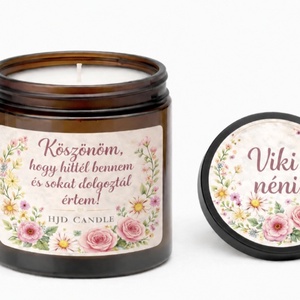 Aranyló Pillanat � Névre szóló narancsvirág illatú szójagyertya pedagógusoknak - Meska.hu