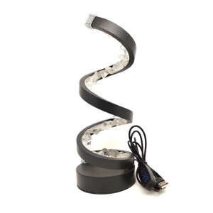 Nyers hegyikristály spirál torony ásvány hangulatlámpa 25 cm - Meska.hu