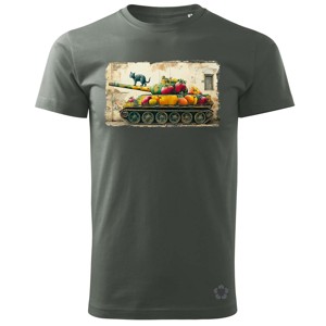 Tank és macska graffiti férfi póló, Ruha & Divat, Férfi ruha, Póló, , MESKA