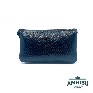 Fekete lakk kígyómintás - ezüst mintás egyenes kristály köves női pénztárca G8023 - táska & tok - pénztárca & más tok - pénztárca - női pénztárca - Meska.hu