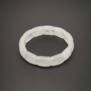 Hegyikristály téglalap karkötő 13x17-18mm, Ékszer, Karkötő, Ásványkarkötő, , MESKA
