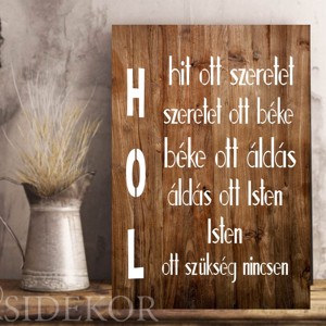 Házi áldás dekor tábla - otthon & életmód - dekoráció - kép & falikép - táblakép - Meska.hu