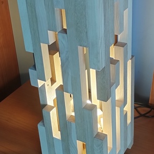 Lámpa, Otthon & Életmód, Lámpa, Hangulatlámpa, Famegmunkálás, MESKA