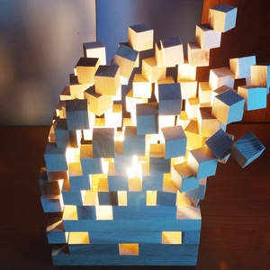 Éjjeli lámpa balos, Otthon & Életmód, Lámpa, Asztali lámpa, Famegmunkálás, MESKA