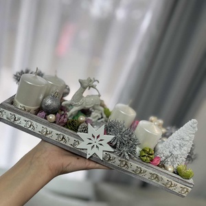 Adventi asztaldísz - Meska.hu