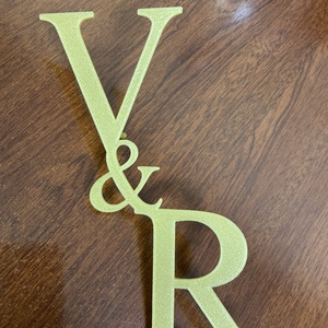 Esküvői monogrammos torta beszúró_01 - esküvő - dekoráció - sütidísz - Meska.hu